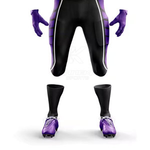 Ensemble d'uniformes de football américain respirant à séchage rapide en polyester avec logo personnalisé, prêt pour les tournois - Product Image 5