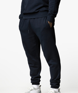 Men's Black Crew Neck Sweatshirt <b>Set</b> With Red Yourbrand Print Casual Autumn Wear 100% Cotton French Terry Fabric - Product Image 3