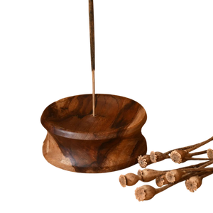 Quemador de Incienso Portátil de Madera para Meditación, Uso Terapéutico y Conveniencia - Product Image 1