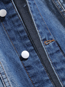 High Quality with Custom Design OEM 2026 Factory Wholesale Custom Jacket for man Casual Custom Men's Denim Jacket - Product Image 2