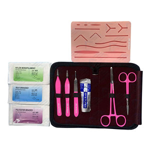Kit d'entraînement à la suture pour instruments chirurgicaux, comprenant des outils de suture essentiels, kit de dissection chirurgicale pour la pratique de la suture - Product Image 1