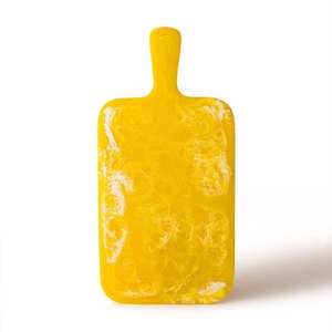 Tabla de cortar rectangular amarilla con mango, tabla de cortar para cocina, tablas Candice - Product Image 2