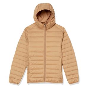 Veste d'hiver matelassée légère et isolante pour homme, col montant, coupe-vent, avec logo sur le devant, idéale pour la randonnée – Meilleure vente - Product Image 2