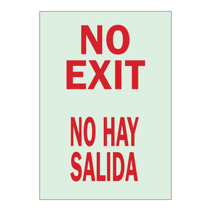 Señal de Pared Bilingüe de Prohibido Salir para Áreas Restringidas, Impresa con Tecnología UV, Señal Brady - Product Image 2