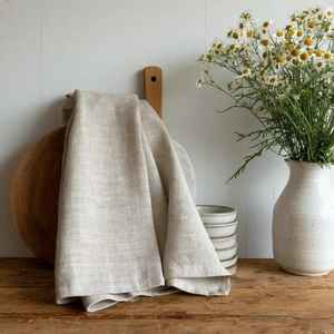 Paño de Cocina Orgánico, Toalla de Mano Suave y Absorbente, Paño de Cocina 100% Lino, Ecológico, Duradero y Multiusos - Product Image 3