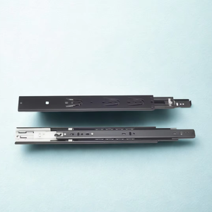 Aodeli Moderno Cajón de Cocina Gabinete Vietnam Zinc Plateado Negro Extensión Completa Diapositivas Bola de Acero Suave Enorme para Comedor - Product Image 1