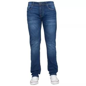 Pantalon en jean stretch coupe skinny, conçu avec un mélange de coton de qualité supérieure, doté d'une jambe fuselée, d'un fermeture éclair et d'un style moderne. - Product Image 2