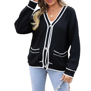 Se aceptan todos los diseños personalizados bordados y en todos los colores. Suéter tipo cárdigan de punto para hermandades, fraternidades, universidades y universitarios. Suéter unisex. - Product Image 3
