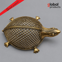 Sculpture de tortue de style antique de qualité supérieure pour la décoration de la maison et du bureau, statue d'animal plaquée or
