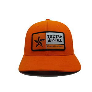 Sporty Daily Wear for Adults, Produced in Vietnam Factory, Adjustable Woven Patch Logo Structured 6 Panel Cool Mesh Trucker Hat - Product Image 1