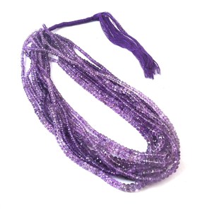 Meilleure Vente : Perles d'Améthyste Naturelle Facettées Coupe Rondelle 3mm-6mm, Pierre de Naissance de Février, pour la Fabrication de Bijoux, Vente en Gros - Product Image 3