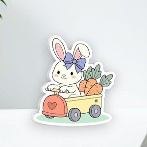 Bunny with Carrot <b>Cart</b> Solid Diamond Square Shape Magnetic Eyelash Extension Palette Heart Flower Acrylic Lash Tile Beauty <b>Tool</b> - Product Image 1