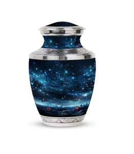 Wholesale Metal Cremation Urns for Adult Human Ashes Modern Design Funeral Supplies Casket <b>Memorial</b> <b>Keepsake</b> - Product Image 1