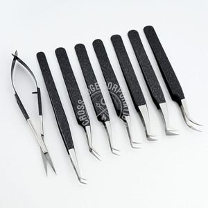 แหนบขนตาแบบแยกตรงสำหรับผู้หญิงตัวหนีบแบบเส้นใยสำหรับต่อขนตาปลอม - Product Image 2