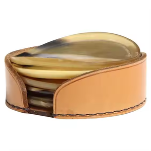 Crescent Crafts Sous-verres en corne de buffle de style moderne, 5 mm, écologiques, faits à la main, pour table de salle à manger, vente en gros - Product Image 2