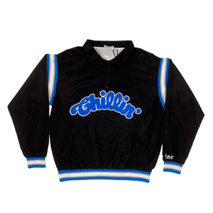 Conjunto Deportivo Informal para Hombre de Alta Calidad, Color Negro con Rayas Azules y Blancas, Chaqueta con Cierre Frontal y Pantalones Cortos, para Verano - Product Image 2