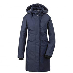 Manteau de pluie long à capuche unisexe en nylon haute densité imperméable pour homme, avec rangement intégré - Product Image 1