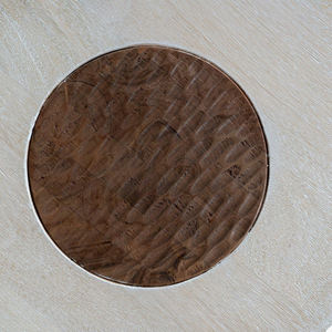 Table basse élégante en bois massif de manguier et d'acacia sculpté à la main, design combiné, pour salon et maison - Product Image 6