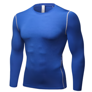 Rashguard de manga larga con logotipo personalizado OEM para hombre, mallas deportivas de secado rápido para gimnasio, ropa deportiva de manga larga - Product Image 5