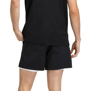 Pantalones Cortos Deportivos 2 en 1 para Hombre, de Algodón/Poliéster, Secado Rápido, Transpirables, Ecológicos, Antiarrugas, para Gimnasio, Entrenamiento Atlético - Product Image 4