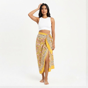 Pareo de Diseño Personalizado, Sarong Ligero para Playa, Falda de Verano para Resort, Piscina, Vacaciones, Viajes - Product Image 1