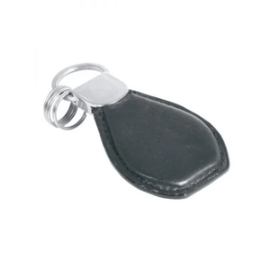 Porte-clés en cuir personnalisé, cuir noir, nouveau modèle, porte-clés en cuir avec logo gravé, porte-clés 100% cuir véritable - Product Image 1