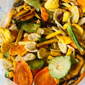 Dried Fruits And Vegetables Mix For Dessert / Dehydrated Fruits and Vegetables Chips With OEM Packaging