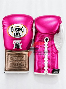Guantes de Boxeo Profesionales al Por Mayor, Color Metálico, Sin Boxeo No Hay Vida, Guantes de Sparring Personalizables, Secado Rápido, Absorción de Humedad - Product Image 2