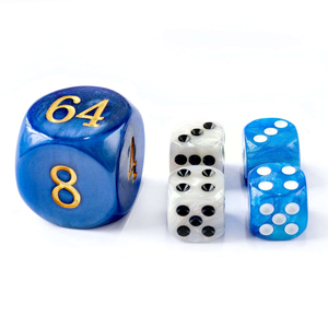 Acrylic Transparent Yellow Polyhedral Dice D20 Resin DND Dice for RPG Tabletop Game Game Accessories <b>Board</b> Game - Product Image 3