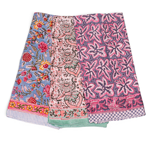 Craftjaipur Adult Multifunction Outdoor Summer Large Square Unisex Handmade Eco-friendly Cotton Block Printed <b>Bandana</b> 100X100cm - Product Image 5