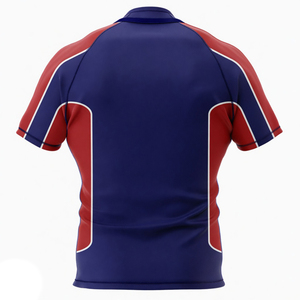 Camiseta Deportiva Clásica de Manga Corta Estilo Rugby, Ropa Deportiva Transpirable para Entrenamiento, Uniforme Deportivo para Hombre - Product Image 3