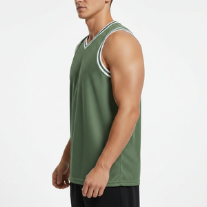 Maillot de basket-ball 100% polyester personnalisé respirant et à séchage rapide - Product Image 3