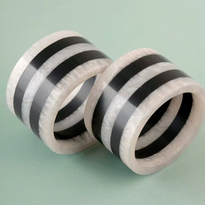 Anillo para Servilletas de Resina con Acabado de Mármol de Lujo para Hoteles, Restaurantes y Organizadores de Bodas - Product Image 1