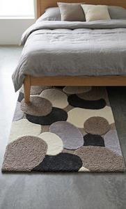 Decorative Handmade Wool Rug Anti-Slip Cotton Backing Geometric Pattern <b>Thick</b> Pile Customization Available for Home Commercial - Product Image 3