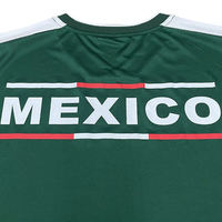 Maillot de foot du Mexique, logo personnalisé, col en V, manches courtes