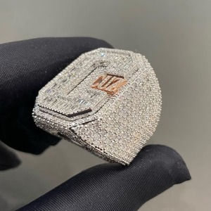 Hip Hop Championship <b>Ring</b> Mens Custom Gold <b>Ring</b> Personalized Logo Letter <b>Iced</b> Out Bling <b>Ring</b> Trendy Fashion Statement <b>Ring</b> - Product Image 3