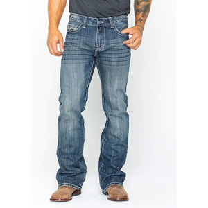 Jeans de Mezclilla para Hombre Hechos a Medida, Corte Regular, Algodón Grueso, Estilo Urbano Cómodo, Venta al Por Mayor de Fábrica - Product Image 4