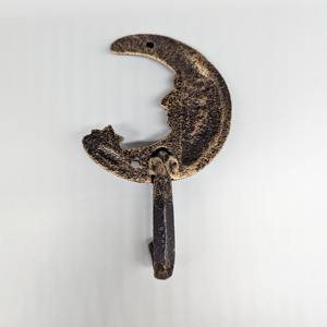 Elegante gancho de pared con forma de sol y luna, colgador decorativo de metal para colgar decoración festiva, bolsas de regalo y accesorios de iluminación - Product Image 3