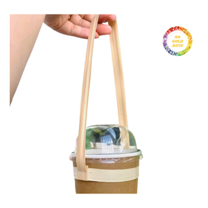 Poignée de tasse légère en bambou réutilisable, style simple pour vaisselle de boisson - Product Image 3