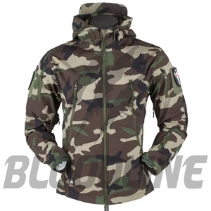 Veste à capuche pour homme, couleur tan, manches longues, avec imprimé griffe, coupe-vent, pour l'automne - Product Image 4