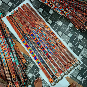 Cinturón Vaquero Occidental de Cuero Vacuno con Cuentas, Estilo Nuevo, con Logotipo Personalizado OEM/ODM, Tallas Personalizadas para Hombre y Mujer, Venta al por Mayor - Product Image 2