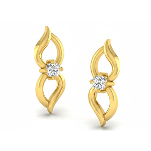 Pendientes de Oro de 10k con Diamantes de Laboratorio VVS1, Diseño Infinito Personalizado, Joyería Elegante para Mujer, Opción de 14k Disponible - Product Image 3