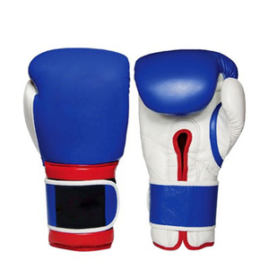 Guantes de Boxeo Hechos a Medida de Cuero Vacuno Genuino, Talla Universal, Logotipo Metálico Perlado Impreso y Bordado, Absorción de Humedad, Cierre de Gancho - Product Image 1