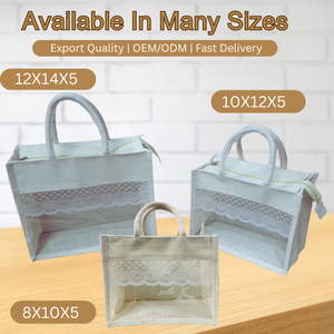 New Style Low MOQ Recyclable Plain <b>Hessian</b> Gift Mini Jute <b>Bags</b> Eco-friendly Burlap Jute <b>Tote</b> Shopping <b>Bags</b> for Festivals - Product Image 6