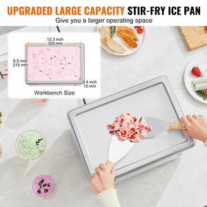 Máquina Comercial para Helado Frito de 12.6'' x 8.5'' con Compresor de Acero Inoxidable y Función de Mezcla - Product Image 3