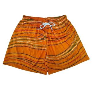 กางเกงขาสั้นฮิปฮอปสตรีทแวร์ลำลองผู้ชาย คุณภาพสูง ผ้าโพลีเอสเตอร์ 100% ลายลูกไม้ พิมพ์ลายด้วยความร้อน โลโก้สั่งทำได้ - Product Image 1