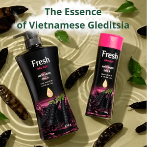 Champú para Cabello Liso y Brillante para Mujeres – Repara el Cabello Seco y Dañado, Extracto Herbal de Gleditsia, Brillo 48H, Fabricante OEM Vietnam - Product Image 5