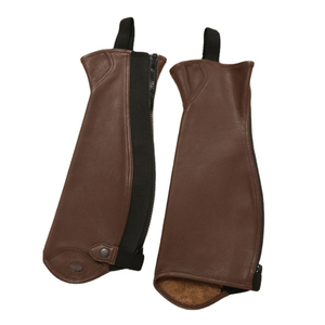 Genuine Cowhide Leather Unisex Half <b>Chaps</b> Custom Demanded Horse Racing Equestrian <b>Chaps</b> Durable for Men and Women <b>Riding</b> wear - Product Image 2