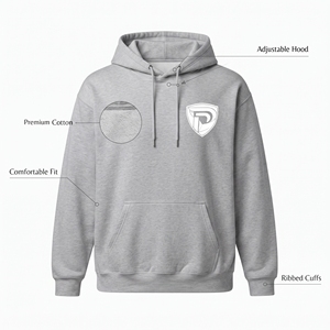 Sweat-shirt à capuche gris pour homme, coupe ample, manches raglan, couleur unie, décontracté, en polaire, pour l'automne - Product Image 5