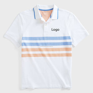 เสื้อกอล์ฟคุณภาพสูงสำหรับผู้ชาย สไตล์ลำลอง ผ้าฝ้าย 100% ระบายอากาศได้ดี แห้งเร็ว รับสกรีนโลโก้และออกแบบเอง - Product Image 4